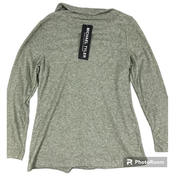 Nwt MICHAEL TYLER Green Long Sleeve Button Sweater Top Blouse Soft New Sz Ps - Picture 4 of 10